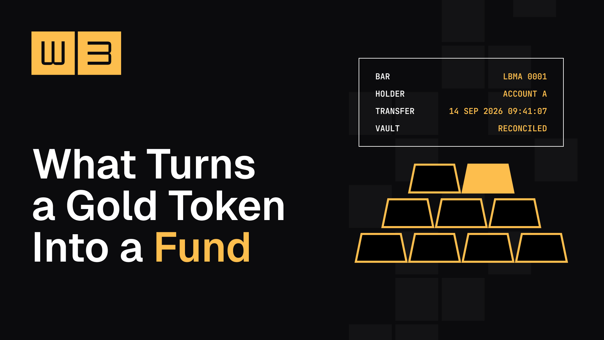 What Turns a Gold Token Into a Fund