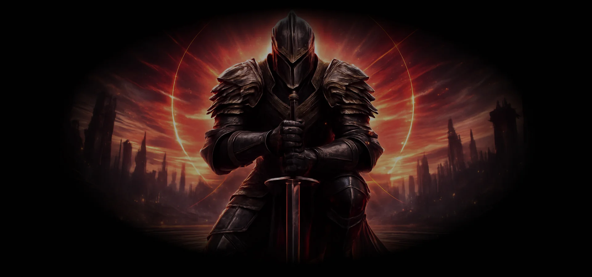 Knight background illustration