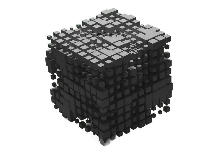 An illustration of a cube to represent the building blocks of programmable intelligence